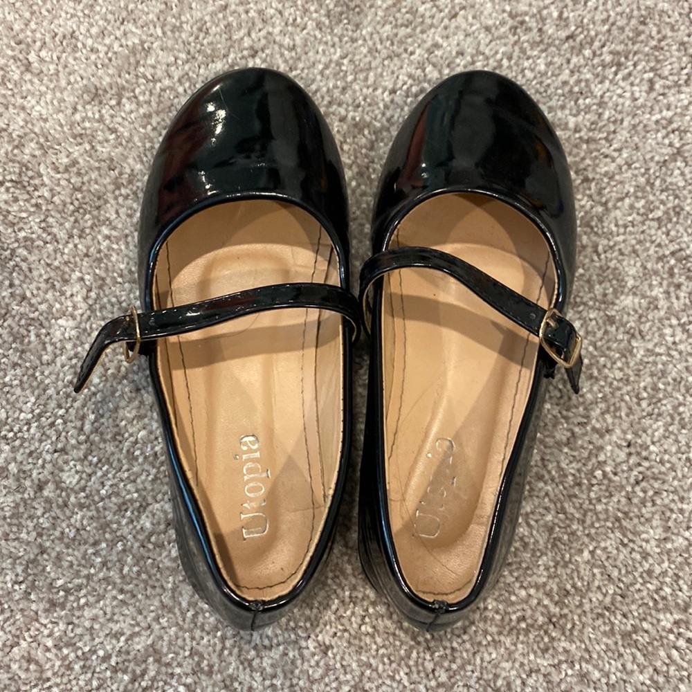 Girls Utopia Patent Leather Shoes size 11